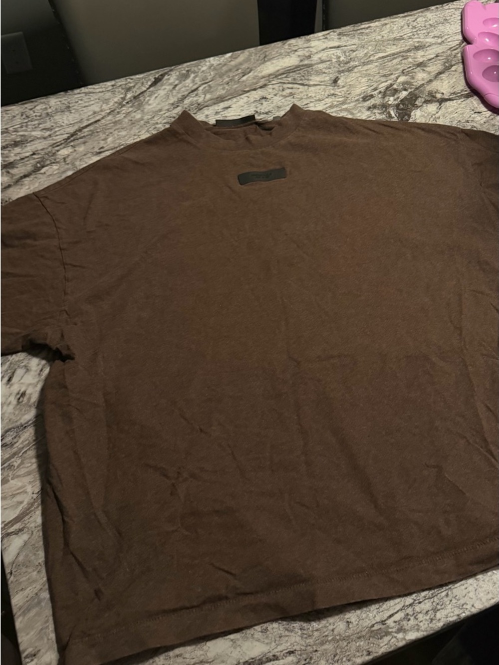 Fear of God Brown Short-Sleeve Crewneck Tee
